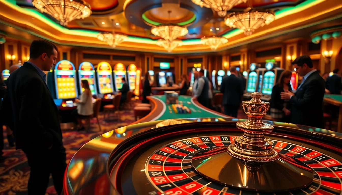 Experience thrilling gambling with CM88 at a luxurious casino table filled with excitement.