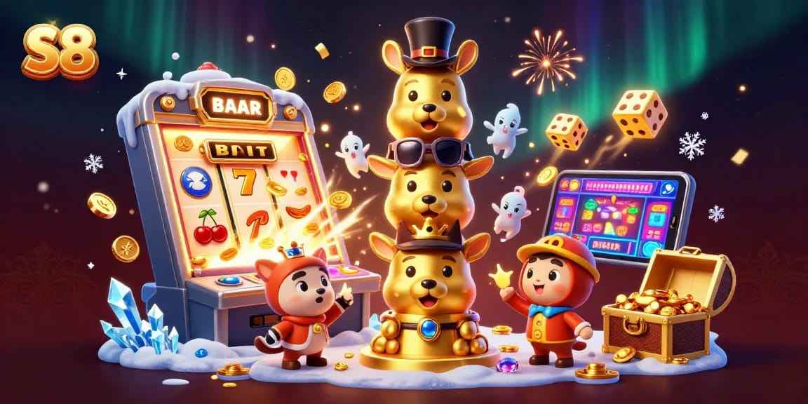 Spin the reels at S8 for the ultimate slots jackpot experience with vibrant casino elements.