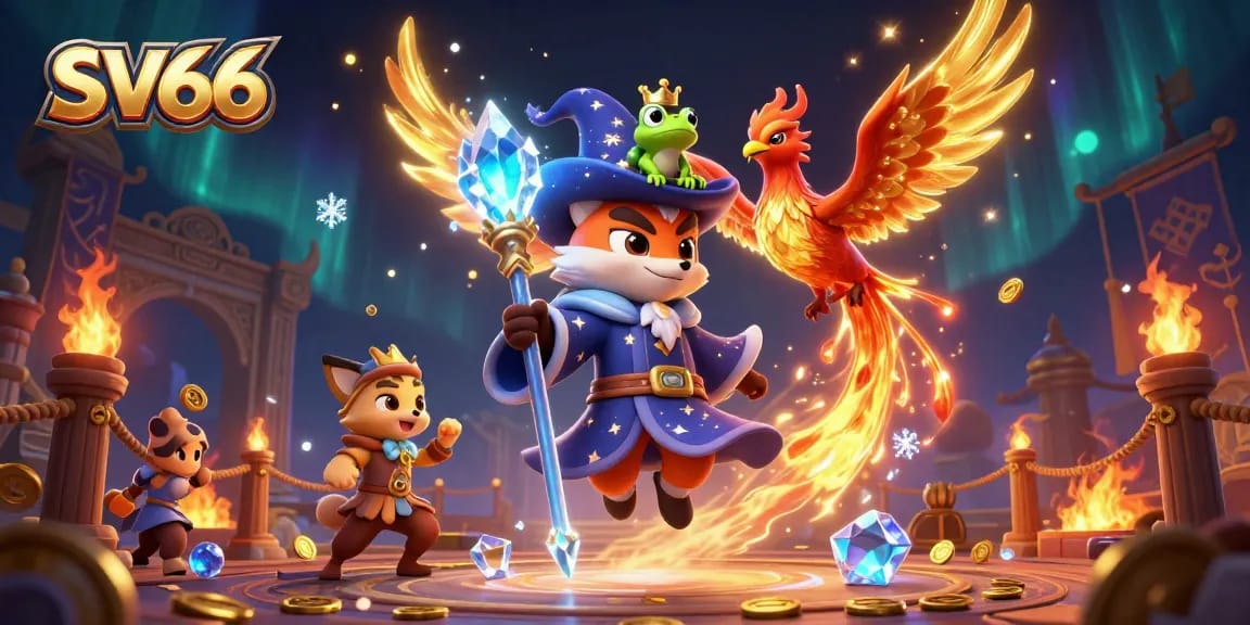 Engage in thrilling gameplay with SV66’s vibrant casino scene featuring magical elements and immersive betting activities.