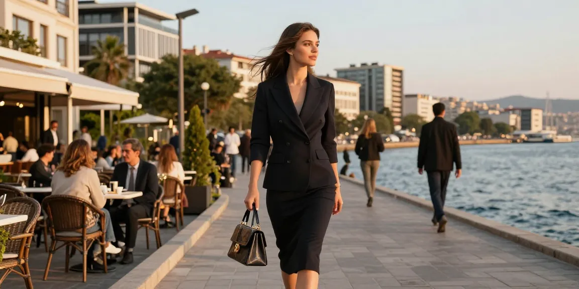 Küçükçekmece escort, şık kıyafetler içinde lüks bir atmosferde yürüyüş yapmaktadır.