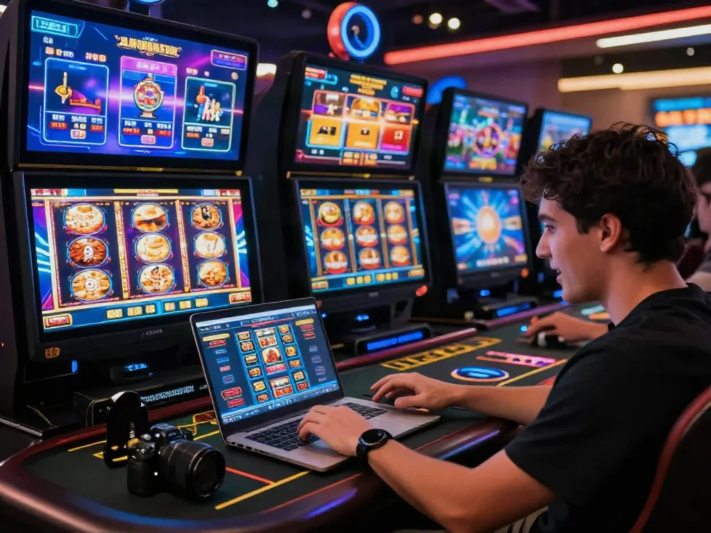 Engaging online casino environment capturing the excitement of fc88 betting.