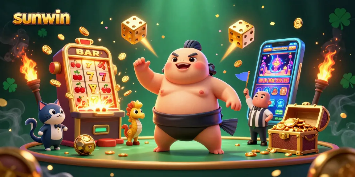 Engage with sunwin's underwater casino adventure featuring a fugu, catfish referee, and seahorse fans.