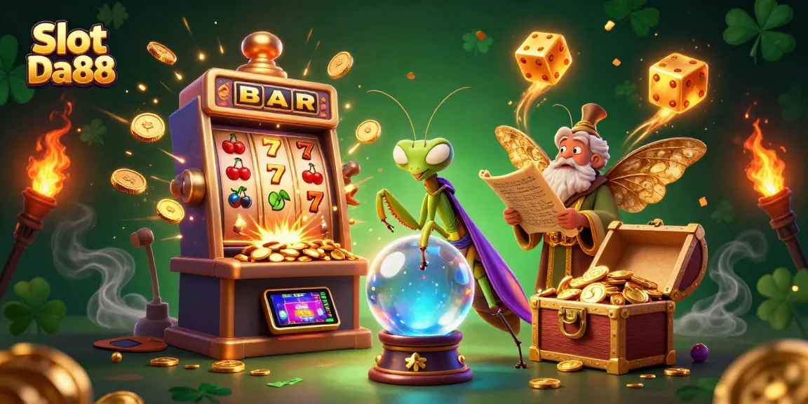 Engage with Slot Da88's exciting jackpot adventures with a vibrant 3D casino illustration.