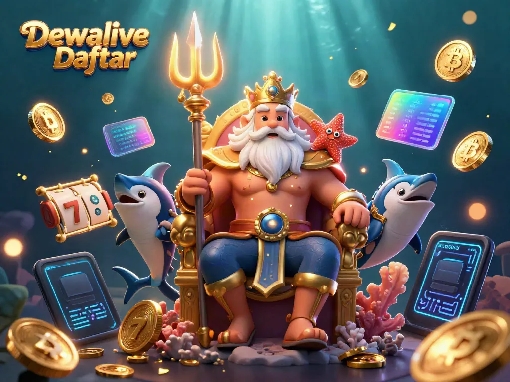 Mempromosikan pengalaman bermain di Dewalive Daftar bersama slot dan simbol keberuntungan.