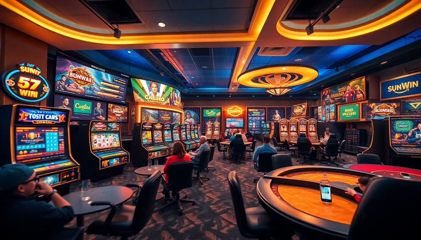 SUNWIN online gaming platform showcasing diverse casino games and sports betting options for players.