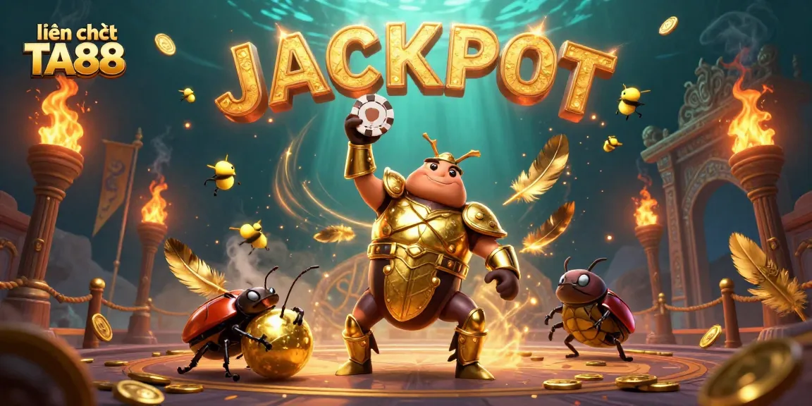 Engage in winning strategies with liên hệ TA88 in a vibrant casino-themed illustration showcasing exciting game elements.