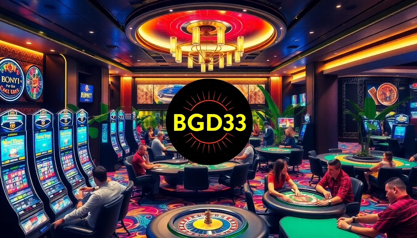 Experience the excitement of gambling at BGD33 with vibrant games and engaging players.